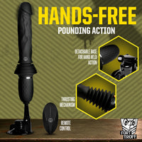 Ultimate Power Pounder Vibrating & Thrusting Silicone Dildo w/ Remote