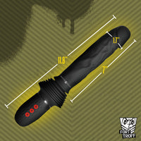 Ultimate Power Pounder Vibrating & Thrusting Silicone Dildo w/ Remote