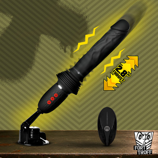 Ultimate Power Pounder Vibrating & Thrusting Silicone Dildo w/ Remote