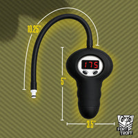 Digital Pump with Connector measurements, 5 by 3.5 inch pump with a 10.25 inch hose, Fort Troff