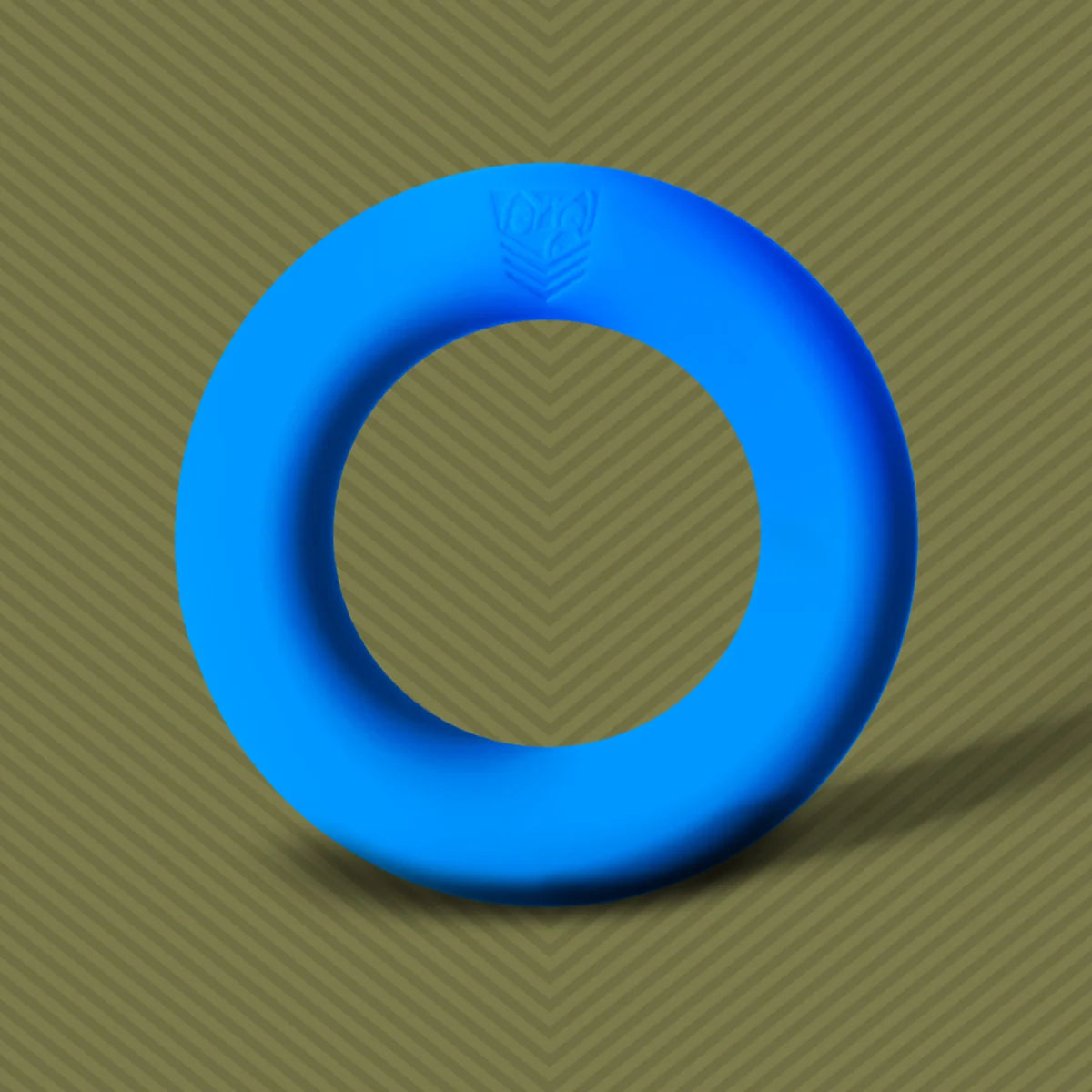 Cush Ring soft silicone cock ring in blue, Fort Troff