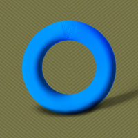 Cush Ring soft silicone cock ring in blue, Fort Troff