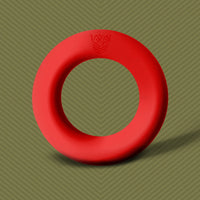 Cush Ring soft silicone cock ring in red, Fort Troff