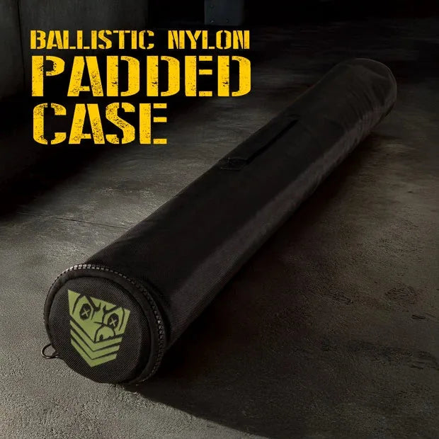 Doorway Glory Hole Kit rolled into its ballistic nylon padded travel case, Fort Troff