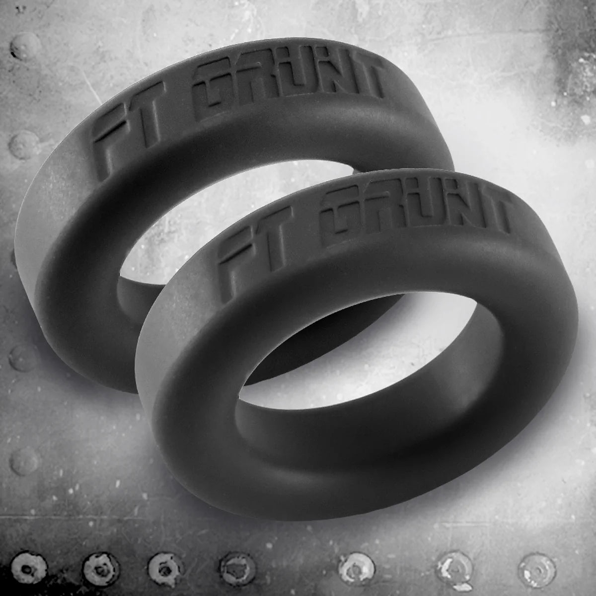 Seam-Free Silicone: Grunt Ring Silicone Cock Ring 2 Pack, Fort Troff