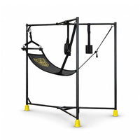 Hammock Hangar Mesh Sex Sling and steel stand on a white background, Fort Troff
