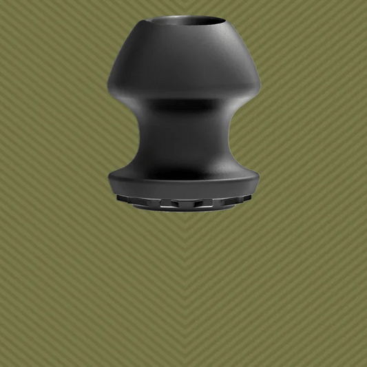 Kum Keeper black hollow tunnel butt plug, Fort Troff