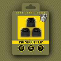 Pig Snout Flip 3-pack in retail blister packaging. Fort Troff.