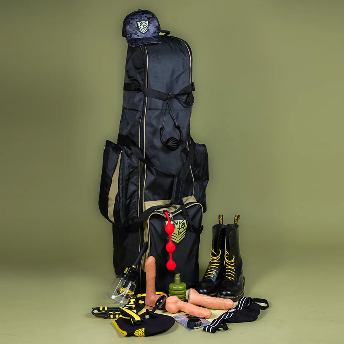 Rolling Sling Travel Bag D shaped opening