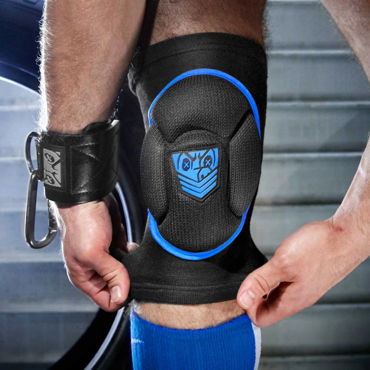 Stays Put: Skullfuck Fetish Knee Pads, Fort Troff