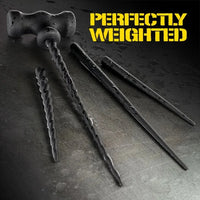 Sounding Hammer perfectly weighted silicone sounds and hammer handle laid out, Fort Troff