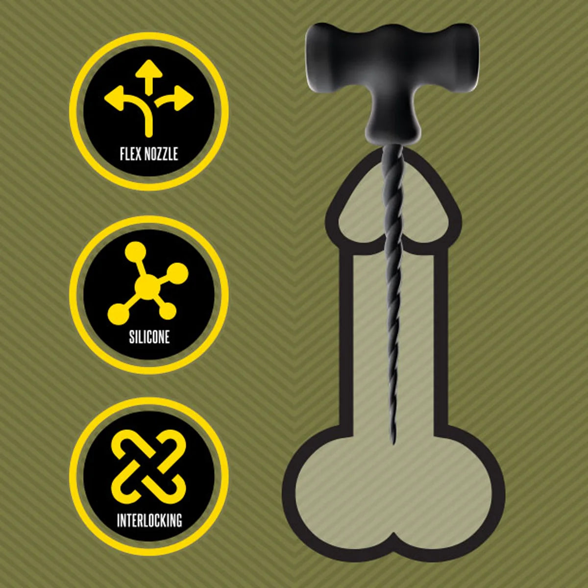 Sounding Hammer kit with interchangeable silicone rods
