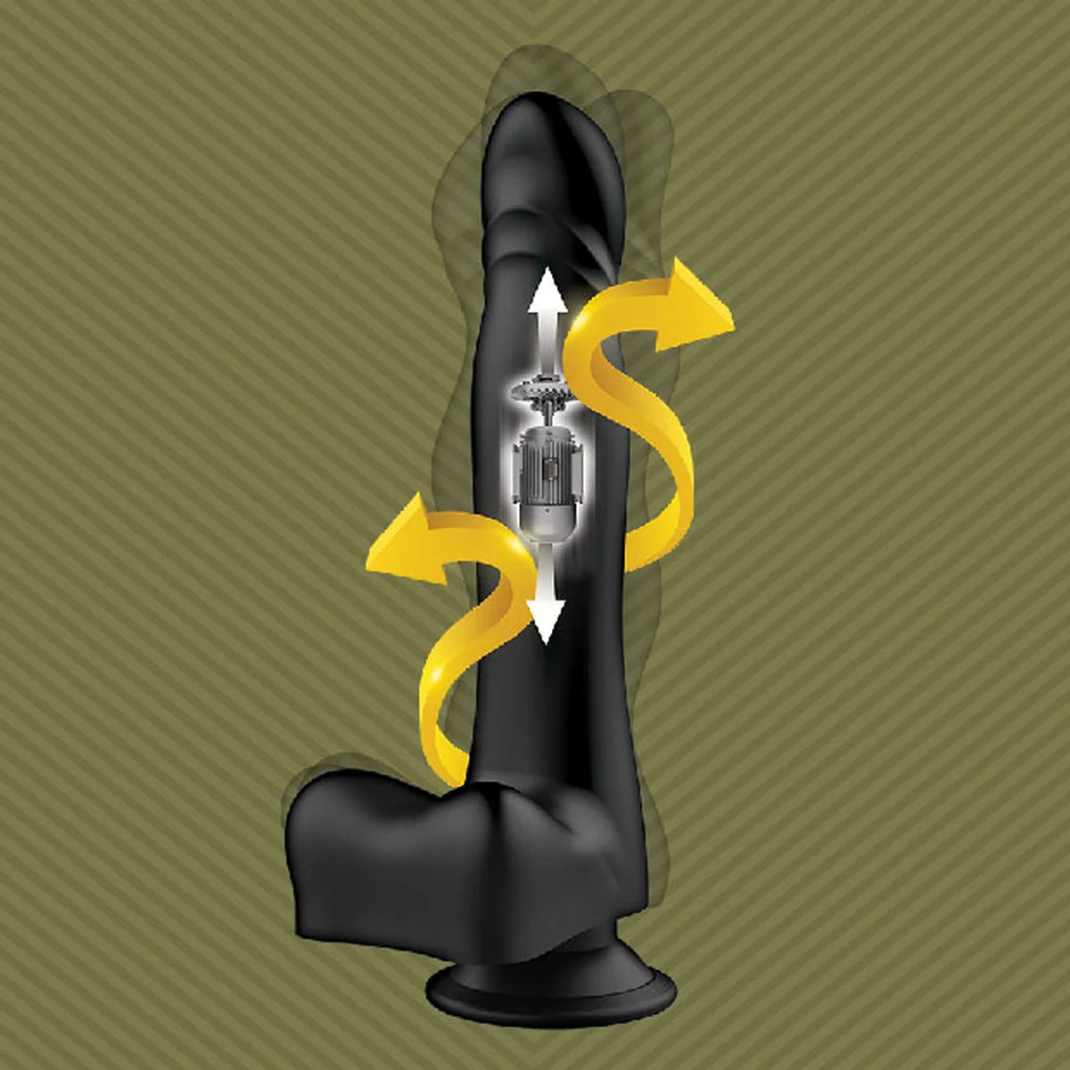Tunnel Twister schematic showing the twisting shaft and thrusting stroke, Fort Troff