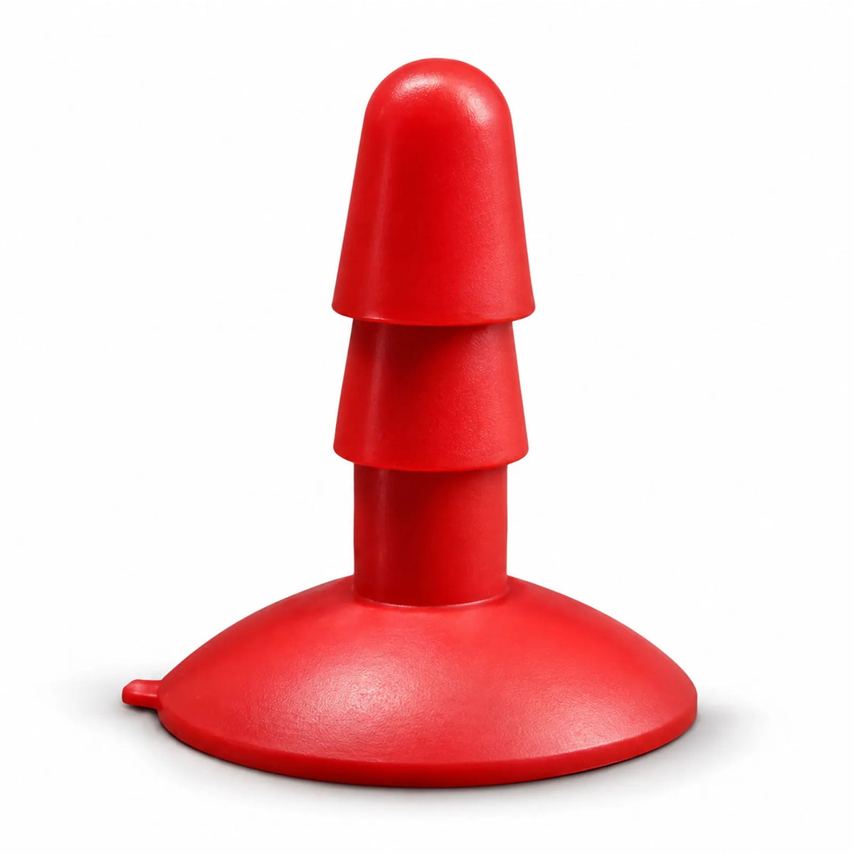 Red Vac-U-Lock Suction Cup Base on a white background, Fort Troff