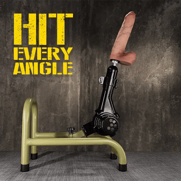 Grunt Fuck Machine with a dildo mounted, animated through its adjustable angles, Fort Troff