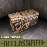 Grunt Fuck Machine shipping box unboxing, animated, Fort Troff
