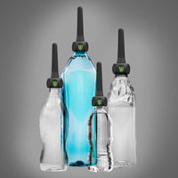 WTR-works douche nozzle fitted to 4 different size water bottles, Fort Troff