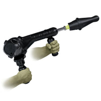 Gunner System used handheld as a drill-style fucking machine with grip handle, Fort Troff