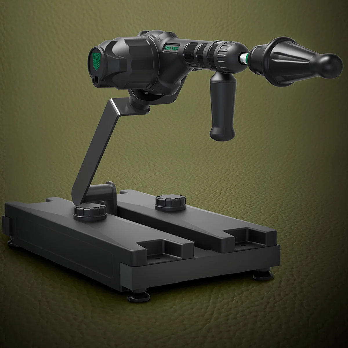Gunner System modular fuck machine assembled on the base with dildo, angled hero shot, Fort Troff