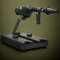Gunner System modular fuck machine assembled on the base with dildo, angled hero shot, Fort Troff