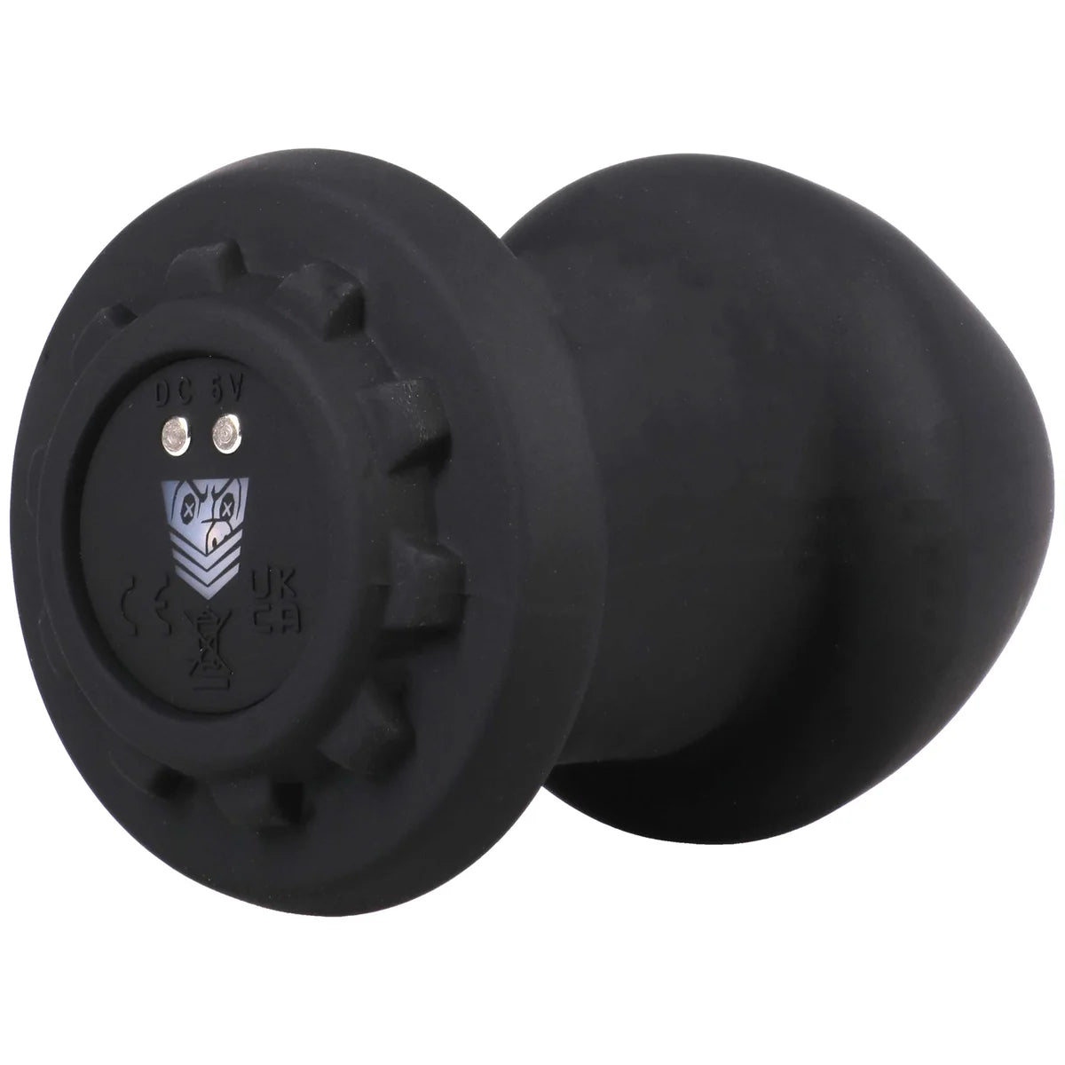 Robo Rimmer plug base close-up with charging pins and rotating bead gear, Fort Troff