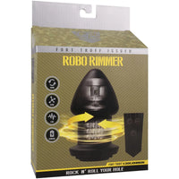 Robo Rimmer in Fort Troff x Doc Johnson retail box, front view with remote pictured