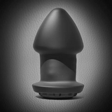 Robo Rimmer rolling vibrating plug in black silicone, side view, Fort Troff