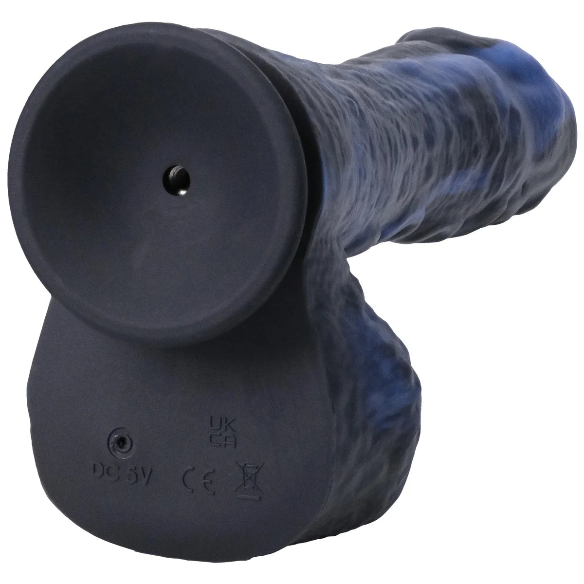 Tendril Thruster Blue suction cup base underside with charging port, Fort Troff