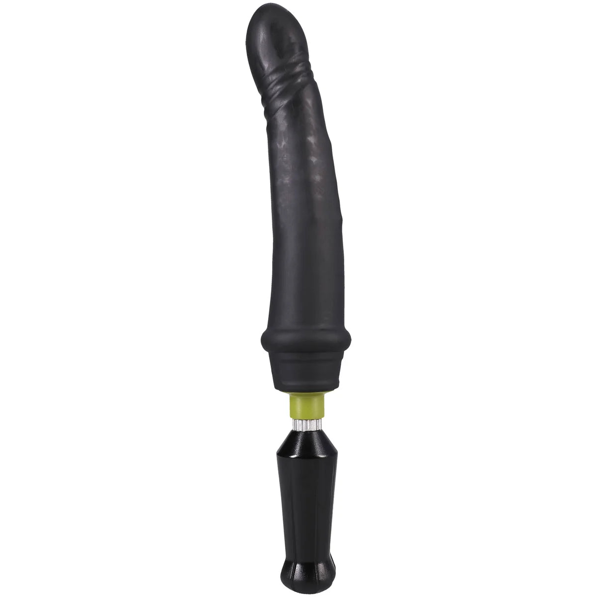 Robo Plunger rotating bead dildo three-quarter view with curved tip, Fort Troff