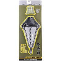 Apex Ball Chute in Fort Troff x Doc Johnson retail packaging, deploy deez nuts, front view