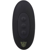 Robo Rammer wireless remote control front with 1, power and 2 buttons and Fort Troff shield