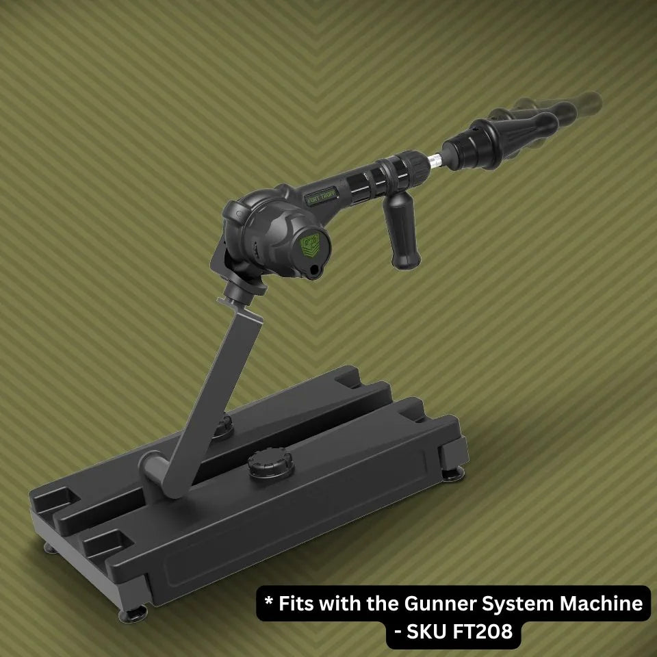 Robo Rammer rotating ridge rimming dong mounted on the Gunner System fucking machine, Fort Troff