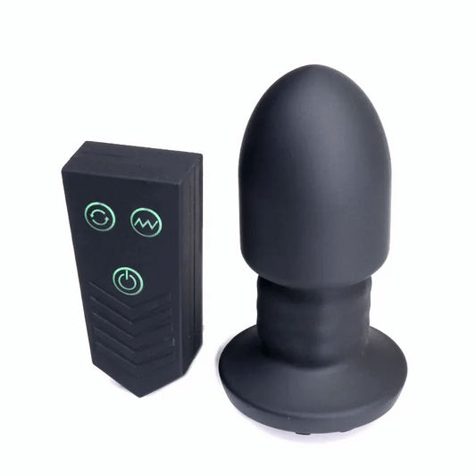 Robo Rimmer Slim rolling vibrating plug with its wireless remote, animated, Fort Troff