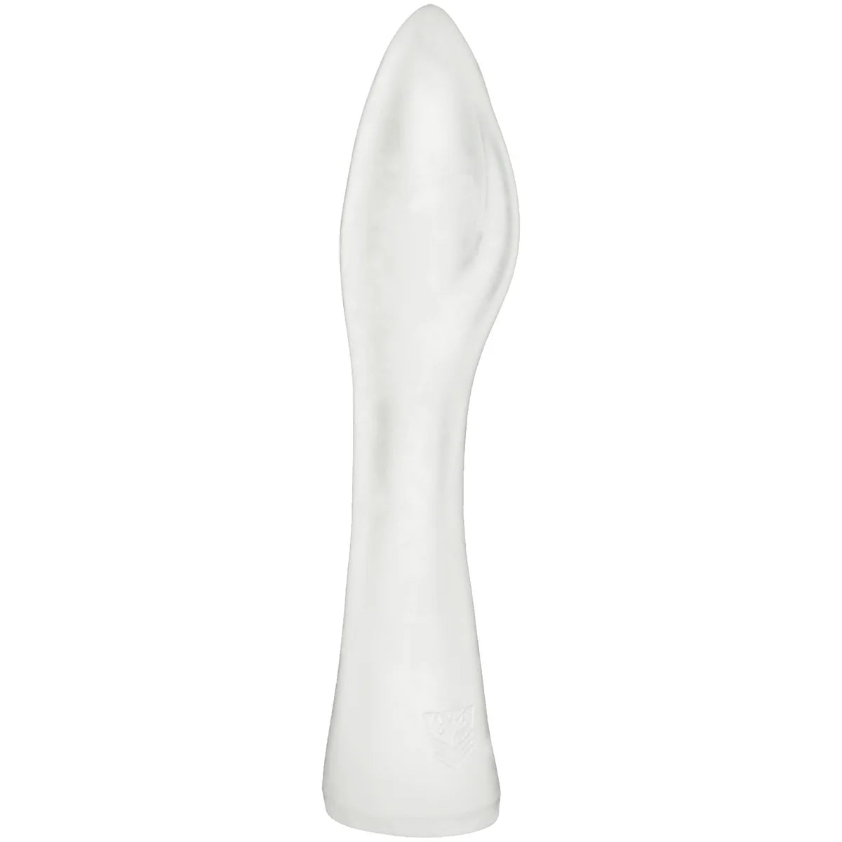 FFister Frost cushioned fisting sleeve in frosted clear TPE, side view, Fort Troff