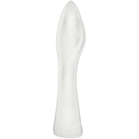 FFister Frost cushioned fisting sleeve in frosted clear TPE, side view, Fort Troff