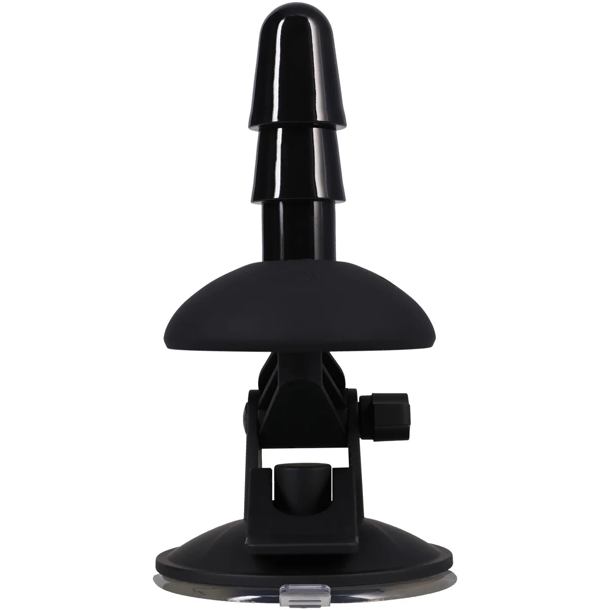 Vac-U-Lock Ass Wrecker Pro vibrating suction dildo mount, front view with Vac-U-Lock plug, Fort Troff