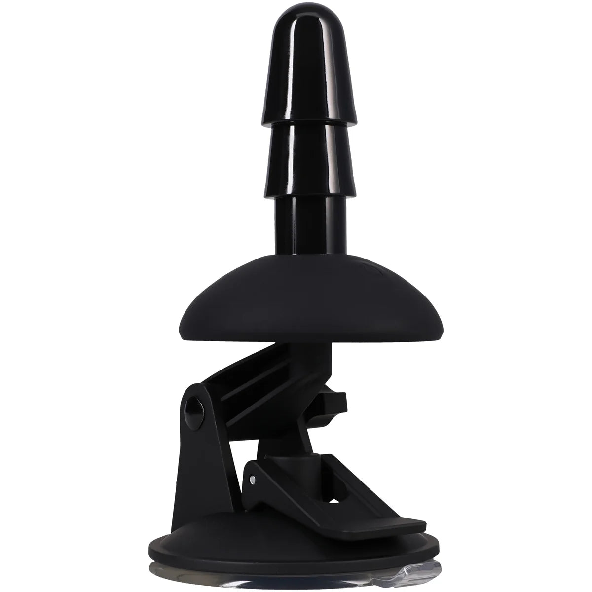 Vac-U-Lock Ass Wrecker Pro suction dildo mount rear view showing the locking lever, Fort Troff