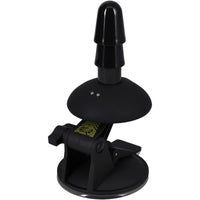 Vac-U-Lock Ass Wrecker Pro suction mount three-quarter view with charging pins on the dome, Fort Troff