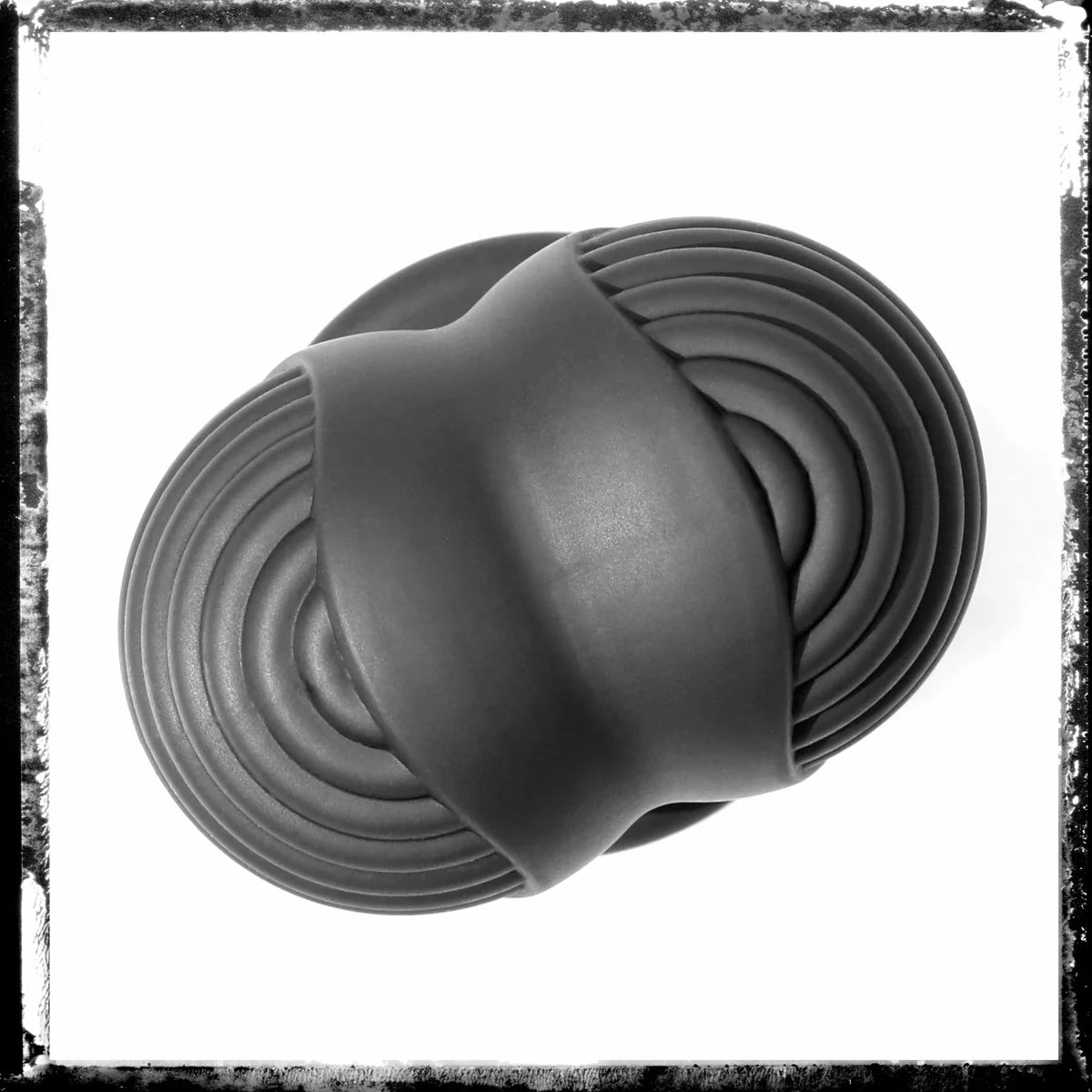 Ball Bunker ball armor top-down view of the ribbed silicone shell, Fort Troff