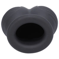 Ball Bunker ball stretcher opening close-up, view into the silicone collar, Fort Troff