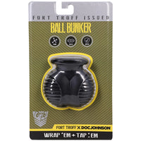 Ball Bunker in Fort Troff x Doc Johnson retail packaging, wrap 'em and tap 'em, front view