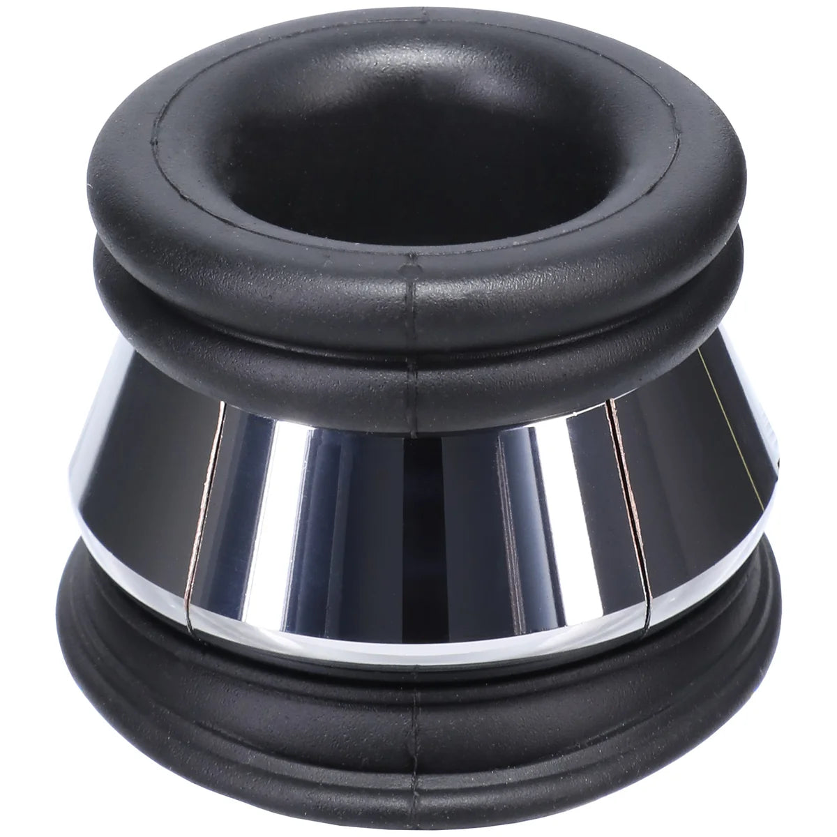 Full Metal Jacket weighted ball stretcher side view with engraved Fort Troff shield on the steel band