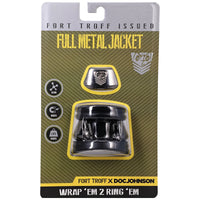 Full Metal Jacket in Fort Troff x Doc Johnson retail packaging, wrap 'em 2 ring 'em, front view