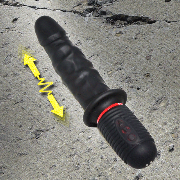 Animated Jackhammer Cock thrusting dildo showing its back and forth thrust, Fort Troff