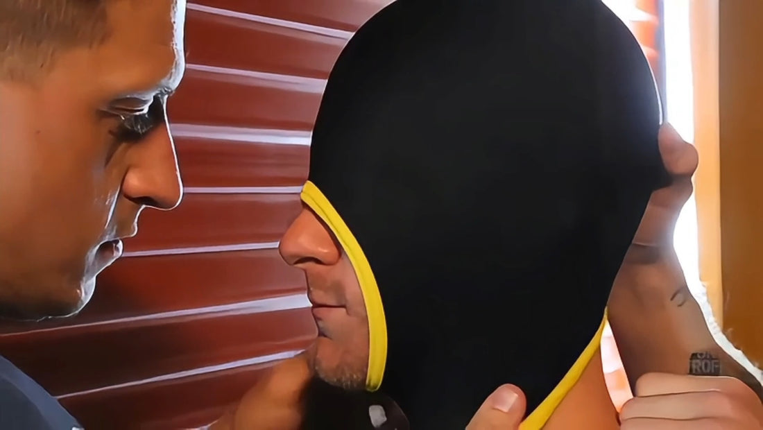 Blind Skullfuck Open-Mouth Blindfold Hood video, Fort Troff