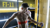 Mega-Roll Bondage Tape video, self-adhesive bondage tape and safety scissors in use, Fort Troff